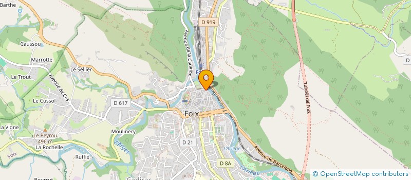 localisation de l'entreprise LE B 80 à FOIX