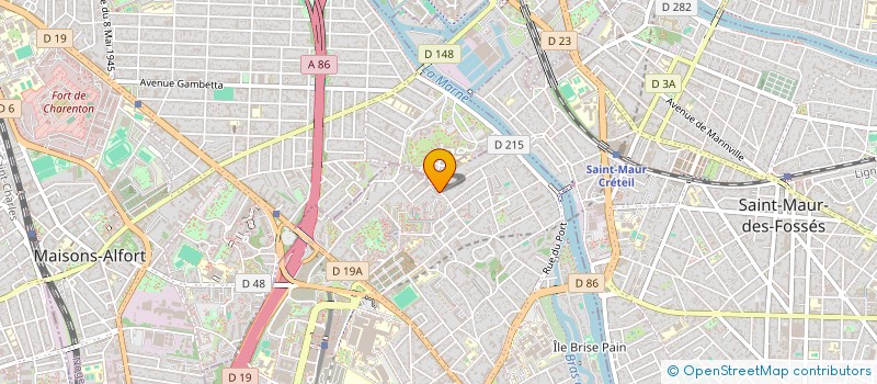 localisation de l'entreprise LE B  CRETEIL