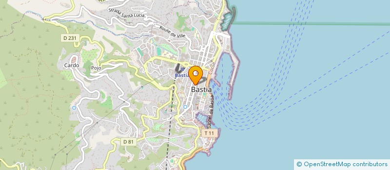localisation de l'entreprise LE B.A. à BASTIA
