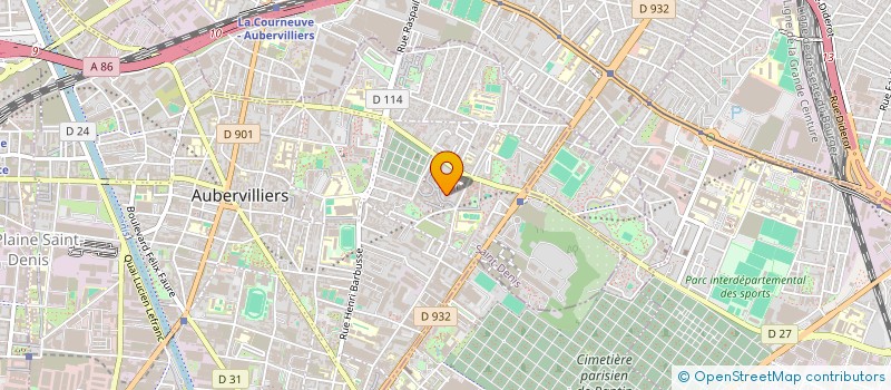 localisation de l'entreprise LE B.A-BA : BESOIN D'AGIR EN BANLIEUE à AUBERVILLIERS