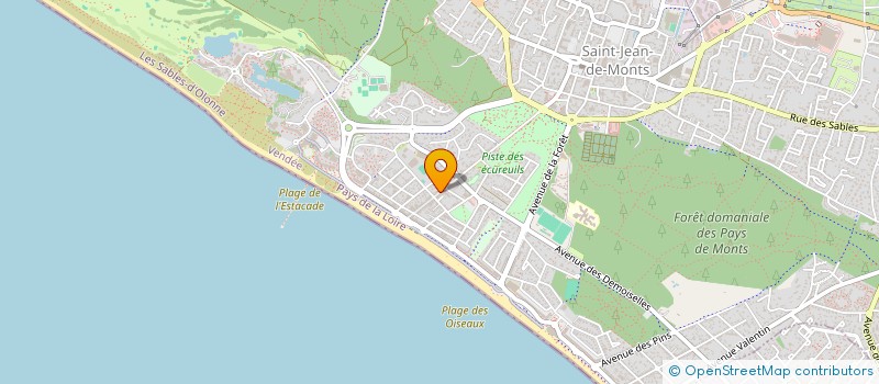 localisation de l'entreprise LE B-ABA  SAINT-JEAN-DE-MONTS