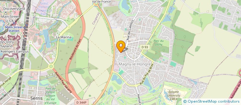 localisation de l'entreprise LE B CONSULTING à MAGNY-LE-HONGRE