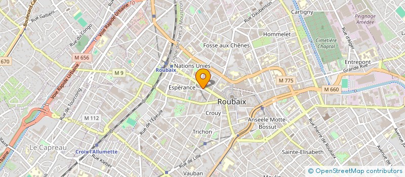 localisation de l'entreprise LE B.E.F.R.O.I. ASSURANCES  ROUBAIX