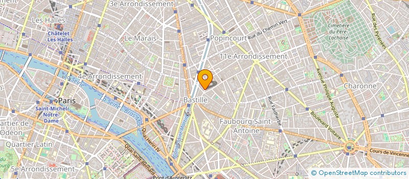 localisation de l'entreprise LE B.III DE BASTILLE  PARIS