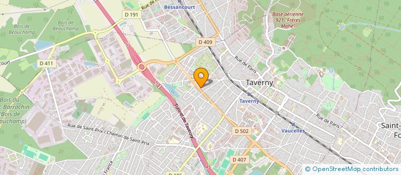 localisation de l'entreprise LE B'LUNETIER à TAVERNY