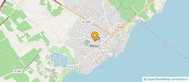 localisation de l'entreprise LE BA'THAU DE LEON à MEZE