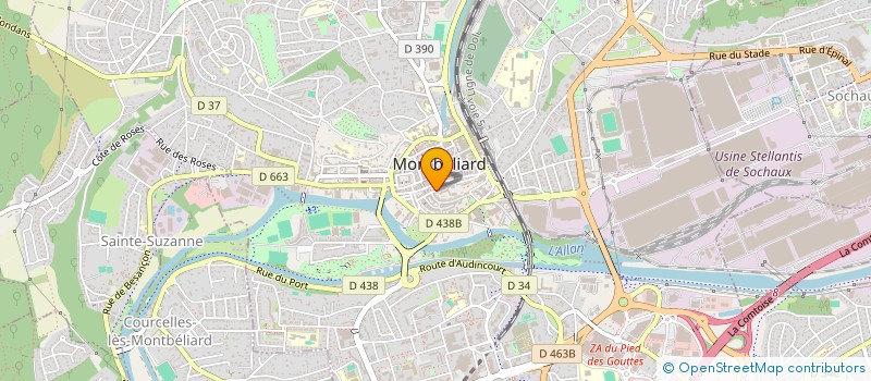 localisation de l'entreprise LE BAARON à MONTBELIARD