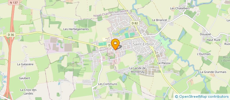 localisation de l'entreprise LE BAC A COTE  SAINT-ERBLON