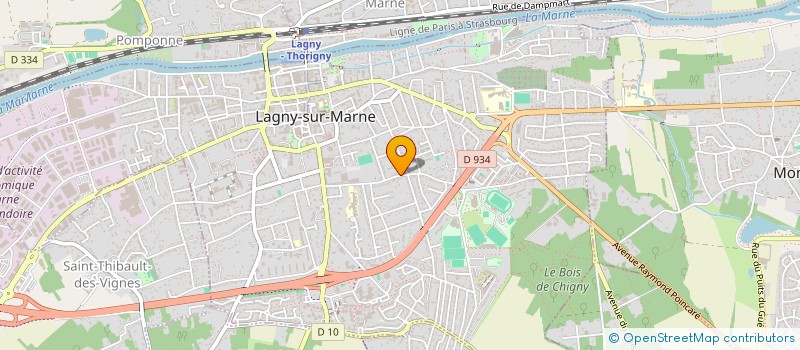 localisation de l'entreprise LE BAC A PHOTOGRAPIES/CELLULE EN TETE à LAGNY-SUR-MARNE