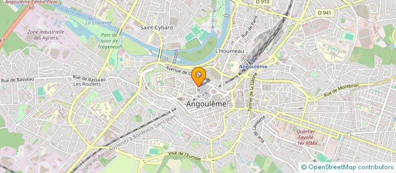localisation de l'entreprise LE BAC A SABLE à ANGOULEME