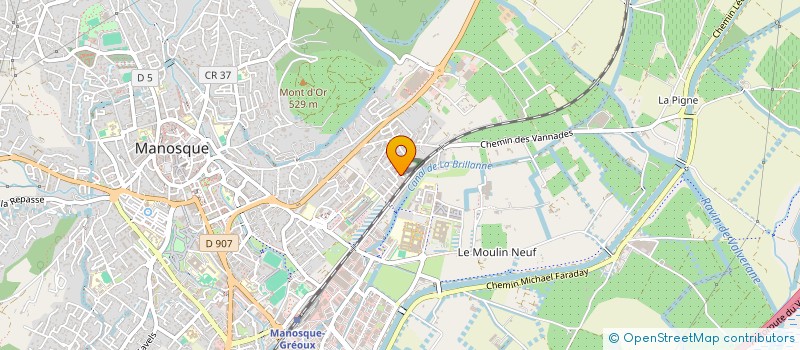 localisation de l'entreprise LE BAC EN POCHE à MANOSQUE