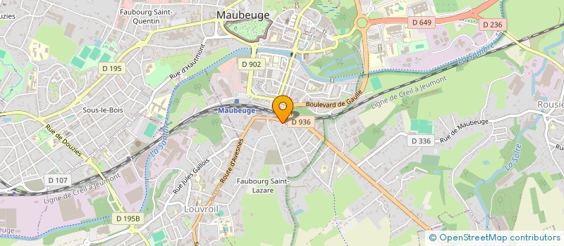 localisation de l'entreprise LE BACCHUS  MAUBEUGE