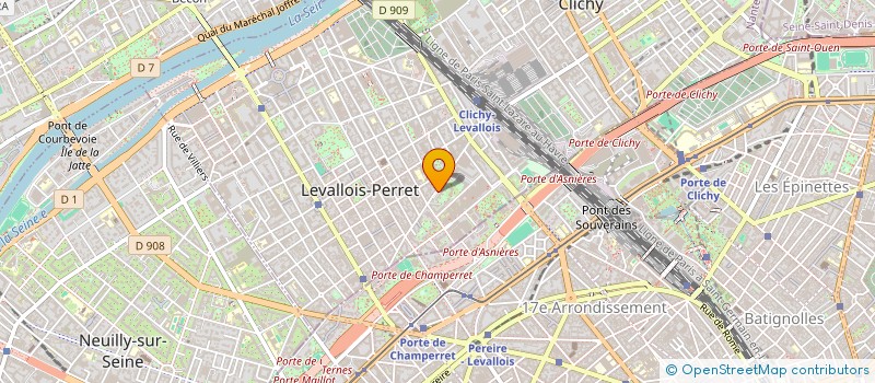 localisation de l'entreprise LE BACCHUS92 à LEVALLOIS-PERRET