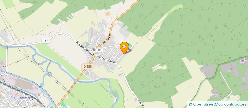 localisation de l'entreprise LE BADMINTON CLUB DE VIGNOT à VIGNOT