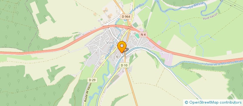 localisation de l'entreprise LE BADMINTON VIDUSIEN à VOID-VACON