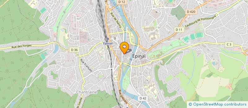 localisation de l'entreprise LE BAGATELLE à EPINAL