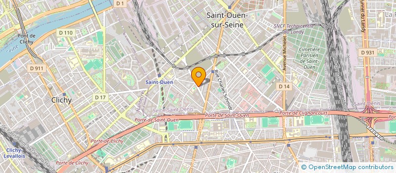 localisation de l'entreprise LE BAGATELLE à SAINT-OUEN-SUR-SEINE