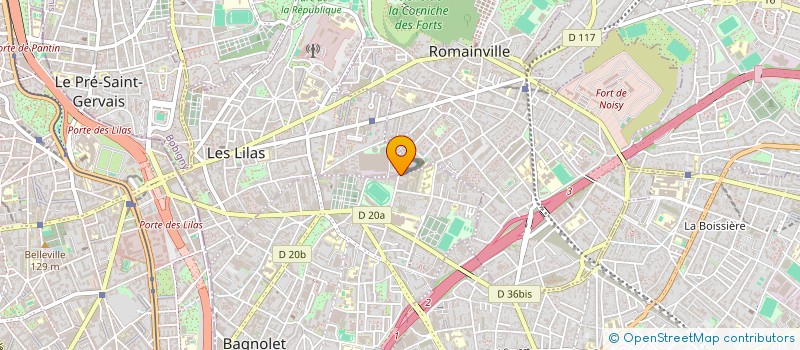 localisation de l'entreprise LE BAGNOLET à BAGNOLET