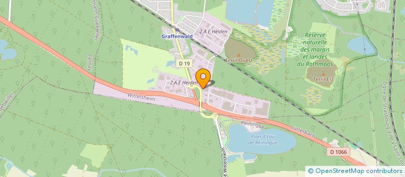 localisation de l'entreprise LE BAIANA  WITTELSHEIM