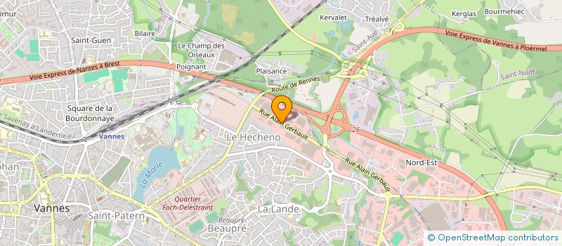 localisation de l'entreprise LE BAIL DEMENAGEMENTS  VANNES