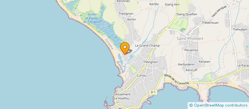 localisation de l'entreprise LE BAIL OCEAN à TREGUNC