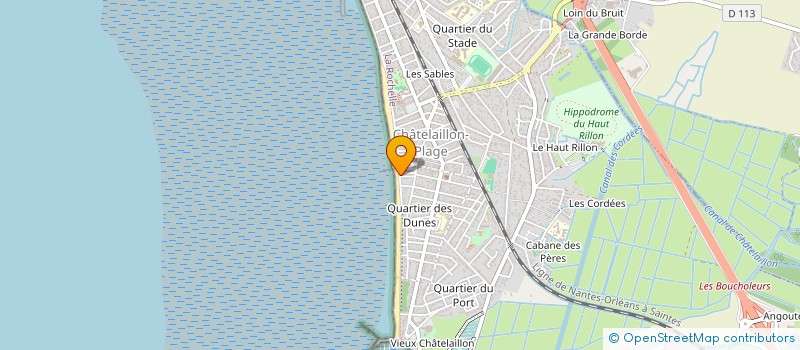 localisation de l'entreprise LE BAIN DES FLEURS à CHATELAILLON-PLAGE