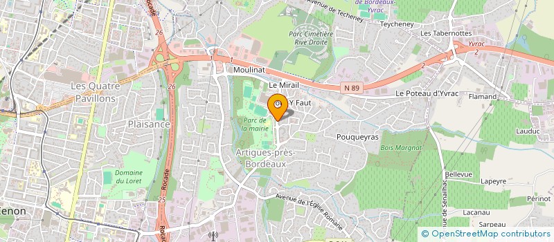 localisation de l'entreprise LE BAIONA  ARTIGUES-PRES-BORDEAUX