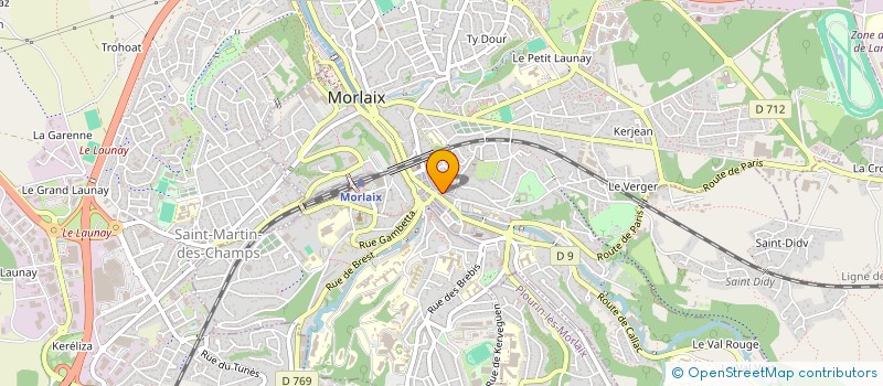 localisation de l'entreprise LE BAISER DE L'HOTEL DE VILLE MORLAIX à MORLAIX