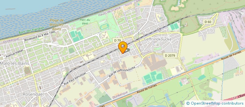 localisation de l'entreprise LE BAL NUIZETTE à DUNKERQUE