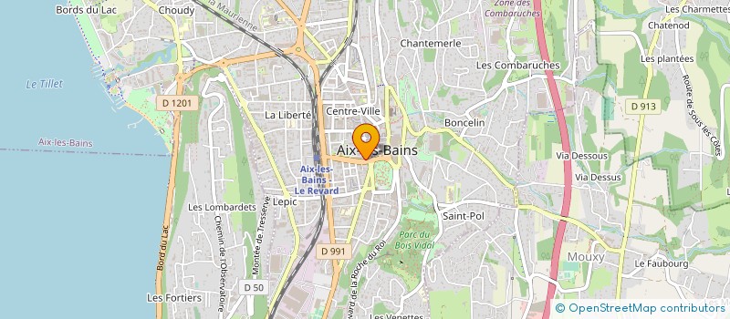 localisation de l'entreprise LE BALADIN  AIX-LES-BAINS