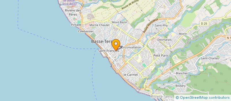 localisation de l'entreprise LE BALAFON à BASSE-TERRE
