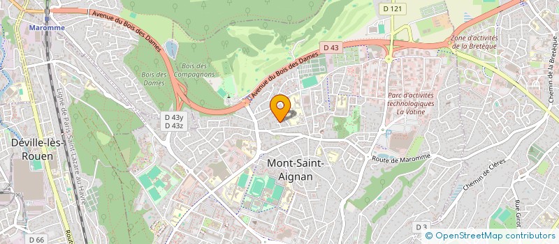 localisation de l'entreprise LE BALANCIER  MONT-SAINT-AIGNAN