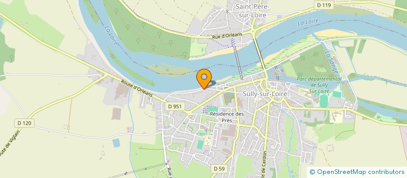 localisation de l'entreprise LE BALBIZAR COMMUNICANT à SULLY-SUR-LOIRE