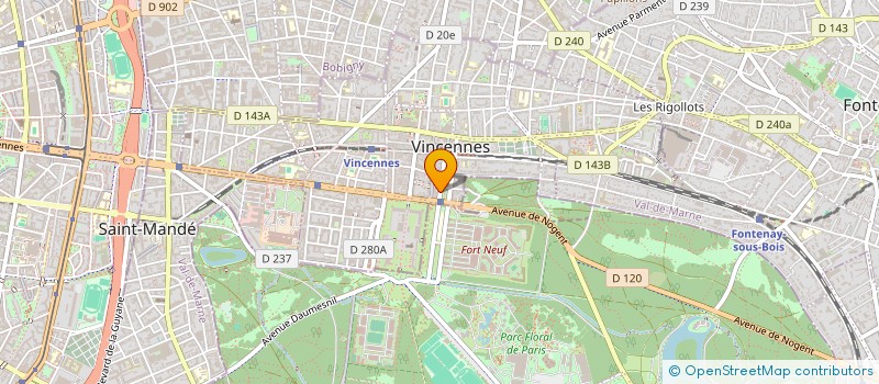 localisation de l'entreprise LE BALCON à VINCENNES