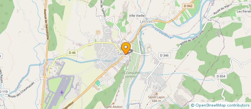 localisation de l'entreprise LE BALCON DE CHANTEMERLE  TALLARD