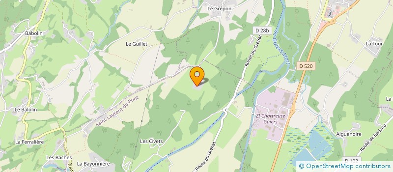 localisation de l'entreprise LE BALCON DE CHARTREUSE  SAINT-LAURENT-DU-PONT