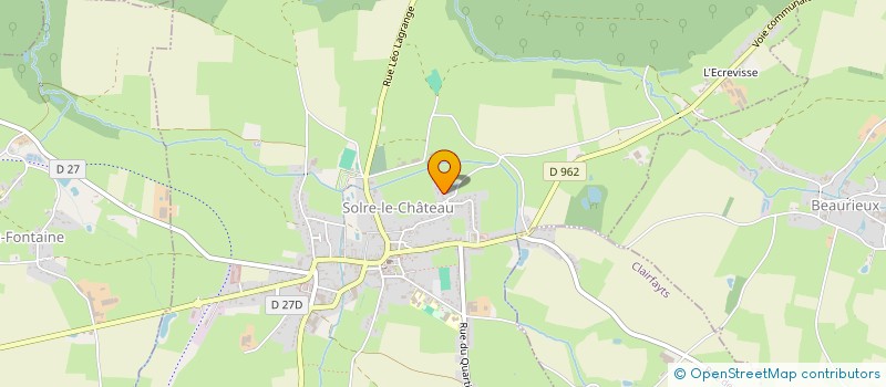 localisation de l'entreprise LE BALCON DE LUMIERE  SOLRE-LE-CHATEAU