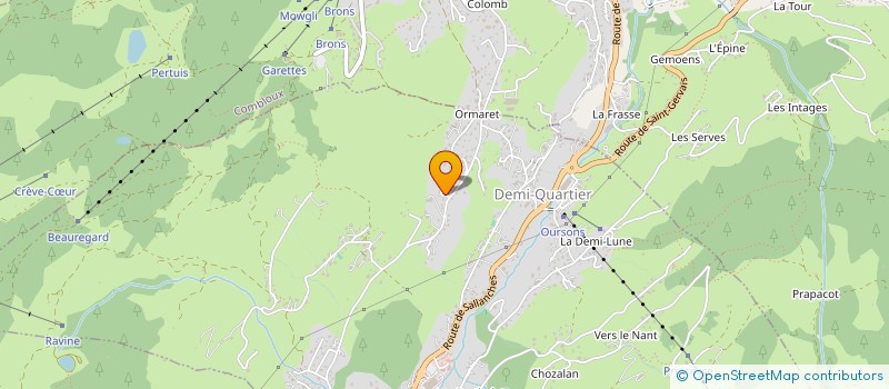 localisation de l'entreprise LE BALCON DES ARAVIS  DEMI-QUARTIER