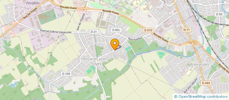 localisation de l'entreprise LE BALCON DU MALRIF  ROSIERES-PRES-TROYES