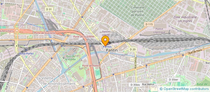localisation de l'entreprise LE BALDO à PANTIN