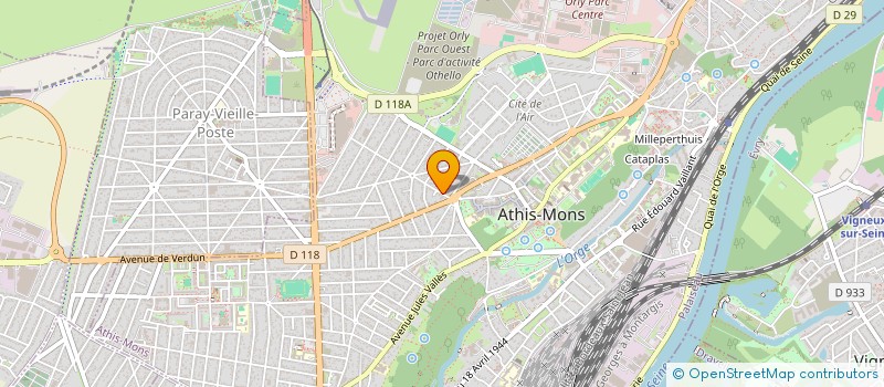 localisation de l'entreprise LE BALLON RESPONSABLE à ATHIS-MONS