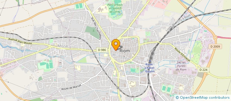 localisation de l'entreprise LE BALLON ROUGE à RIOM