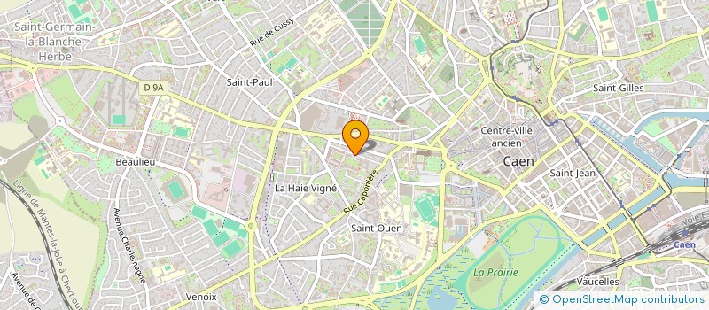 localisation de l'entreprise LE BALLON VERT à CAEN