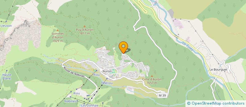 localisation de l'entreprise LE BALOOBA  SAINT-ETIENNE-DE-TINEE