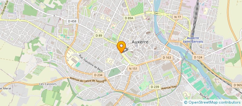 localisation de l'entreprise LE BALTHAZAR à AUXERRE