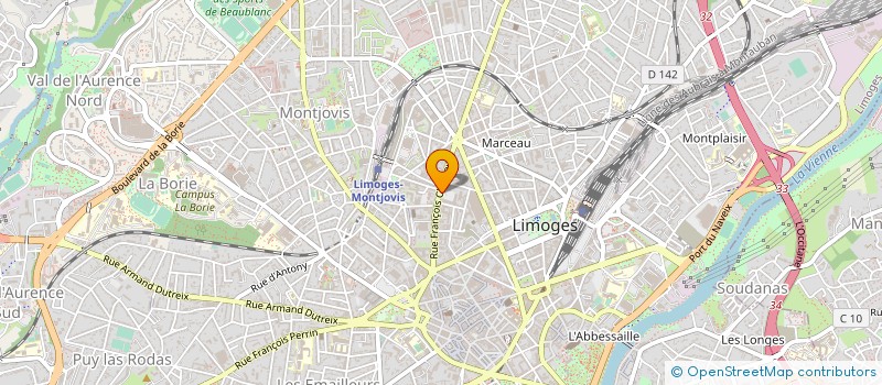 localisation de l'entreprise LE BALTO à LIMOGES