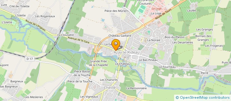 localisation de l'entreprise LE BALZAC  AZAY-LE-RIDEAU