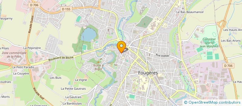 localisation de l'entreprise LE BALZAC à FOUGERES