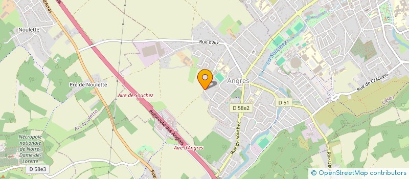 localisation de l'entreprise LE BAMBOO à ANGRES