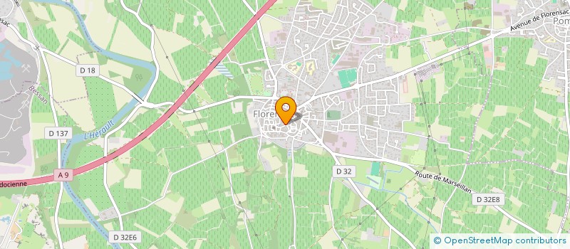 localisation de l'entreprise LE BAMBOU ET LE VENT  FLORENSAC